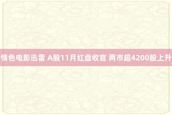情色电影迅雷 A股11月红盘收官 两市超4200股上升