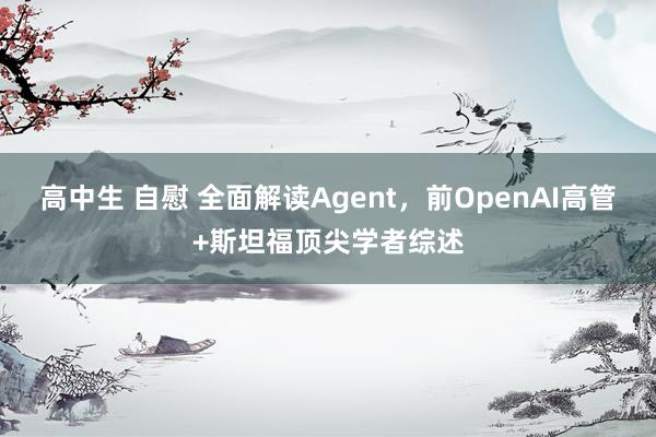 高中生 自慰 全面解读Agent，前OpenAI高管+斯坦福顶尖学者综述
