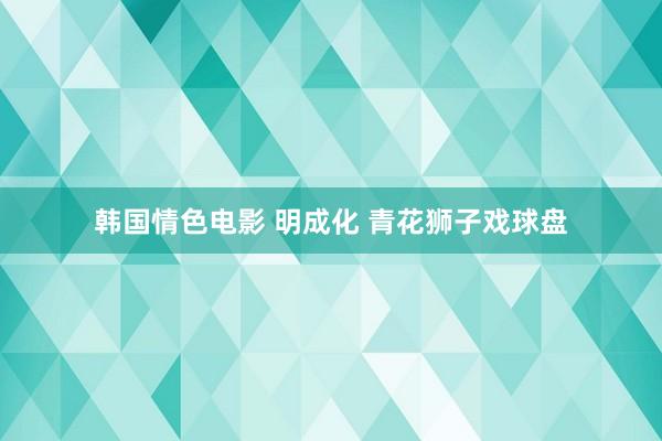 韩国情色电影 明成化 青花狮子戏球盘