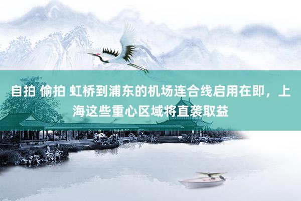 自拍 偷拍 虹桥到浦东的机场连合线启用在即，上海这些重心区域将直袭取益