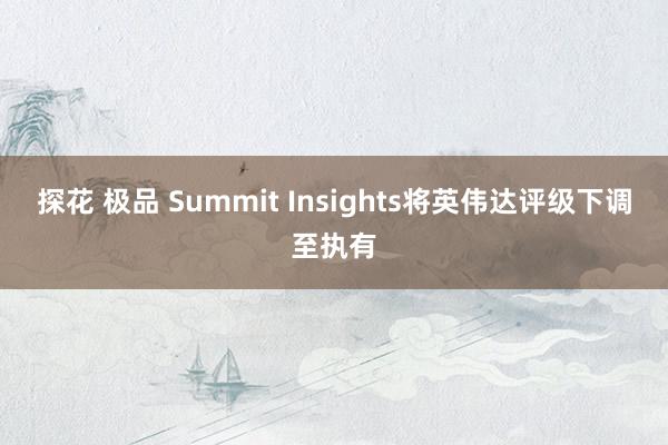 探花 极品 Summit Insights将英伟达评级下调至执有