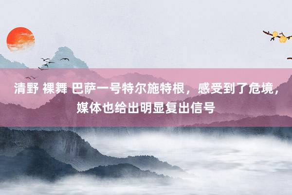 清野 裸舞 巴萨一号特尔施特根，感受到了危境，媒体也给出明显复出信号