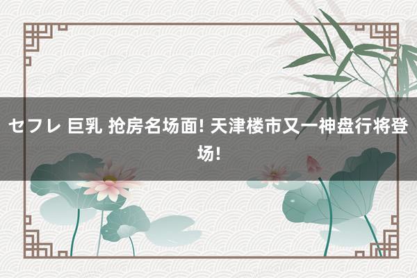 セフレ 巨乳 抢房名场面! 天津楼市又一神盘行将登场!