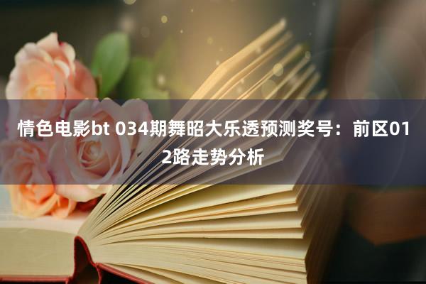 情色电影bt 034期舞昭大乐透预测奖号：前区012路走势分析