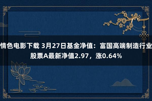 情色电影下载 3月27日基金净值：富国高端制造行业股票A最新净值2.97，涨0.64%