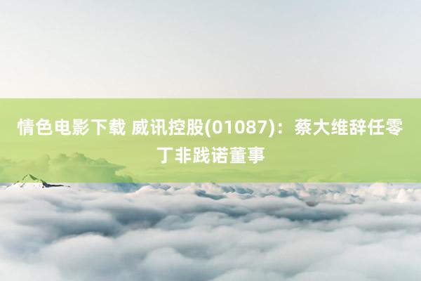 情色电影下载 威讯控股(01087)：蔡大维辞任零丁非践诺董事