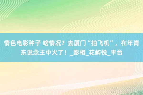 情色电影种子 啥情况？去厦门“拍飞机”，在年青东说念主中火了！_影相_花屿悦_平台