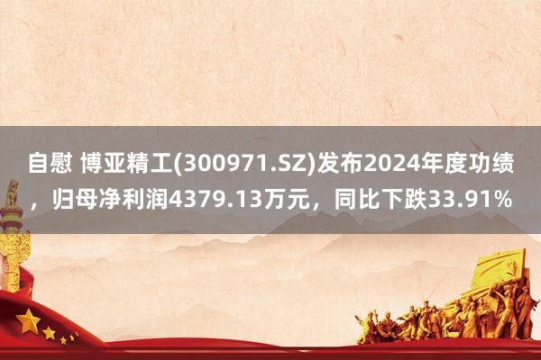 自慰 博亚精工(300971.SZ)发布2024年度功绩，归母净利润4379.13万元，同比下跌33.91%