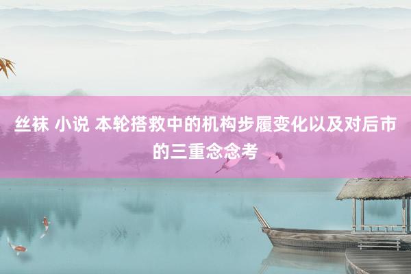 丝袜 小说 本轮搭救中的机构步履变化以及对后市的三重念念考