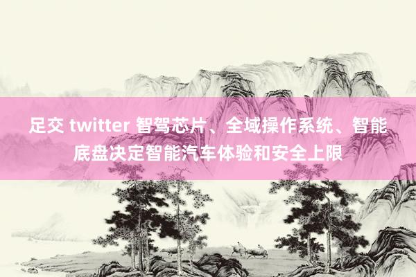 足交 twitter 智驾芯片、全域操作系统、智能底盘决定智能汽车体验和安全上限